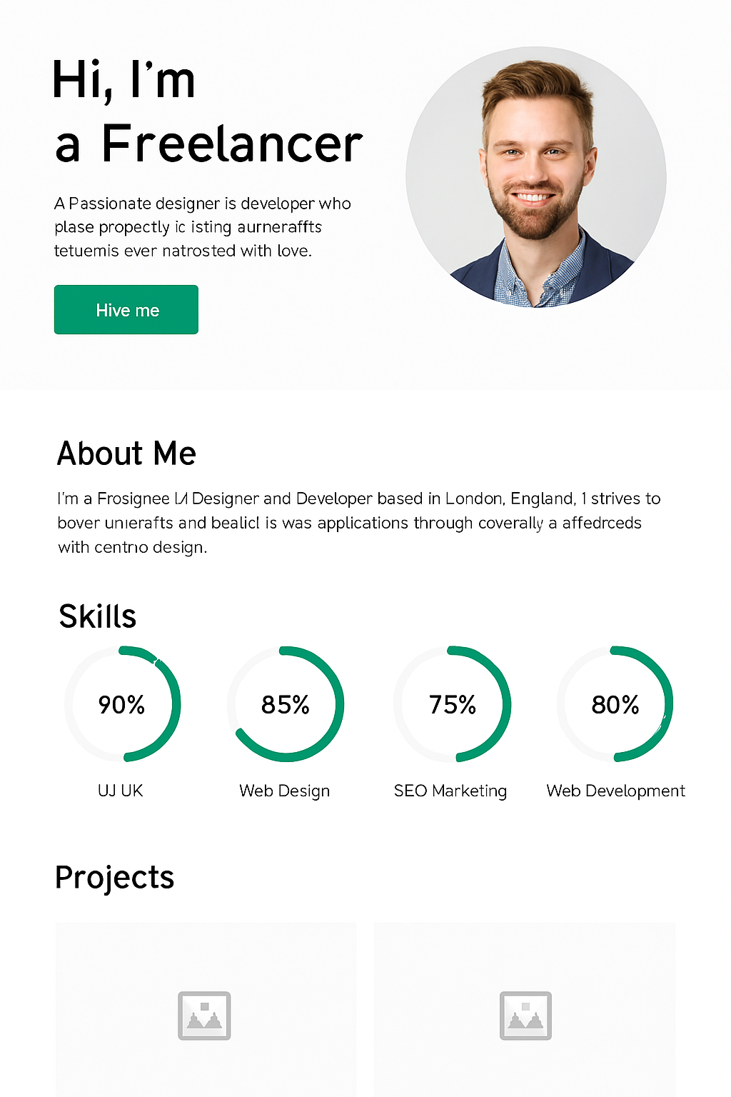 Futuristic Portfolio Website